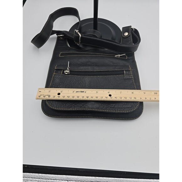 D’Luciano Moda Mexico Black Leather Shoulder Bag - Picture 7 of 10